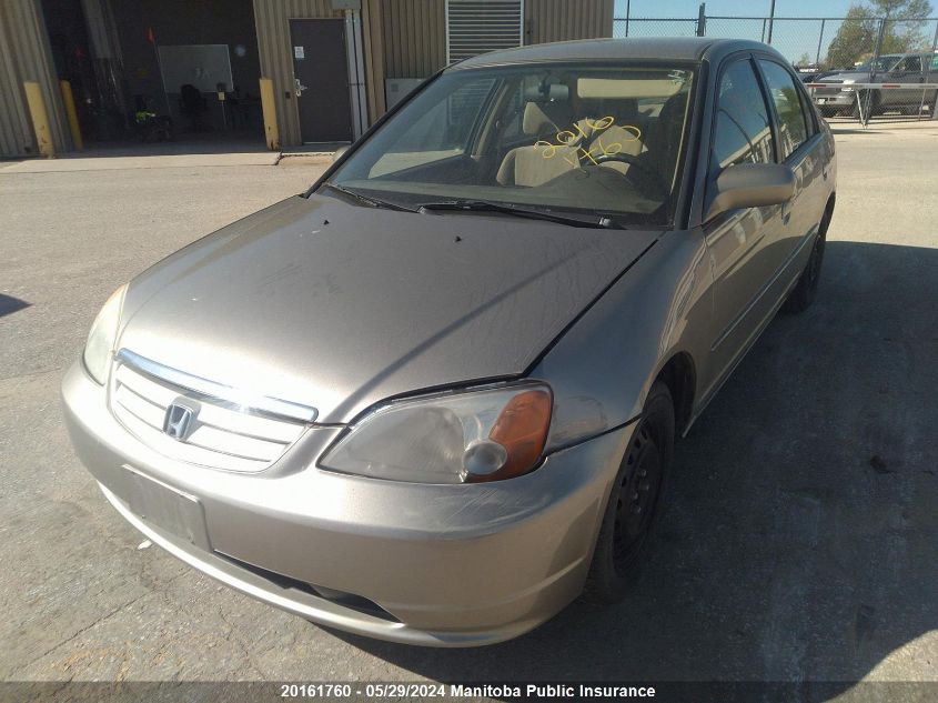 2003 Honda Civic Lx VIN: 2HGES16633H940733 Lot: 20161760