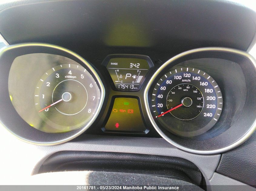 2014 Hyundai Elantra Gl VIN: 5NPDH4AE8EH516399 Lot: 20161781