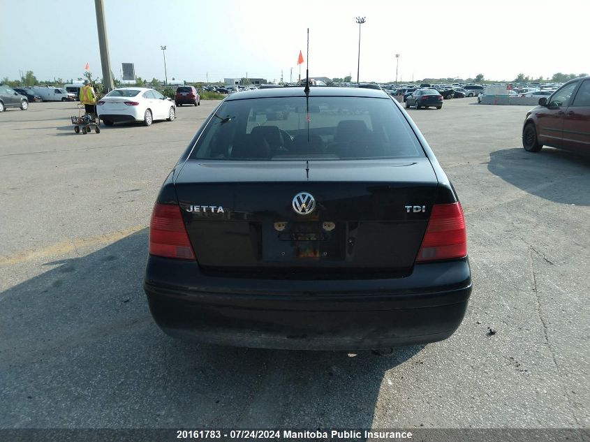 2001 Volkswagen Jetta Gls Tdi VIN: 3VWSP29M31M161377 Lot: 20161783