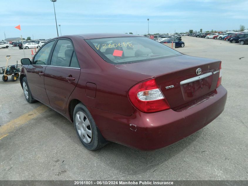 2004 Toyota Camry Le VIN: 4T1BE32K74U260688 Lot: 20161801