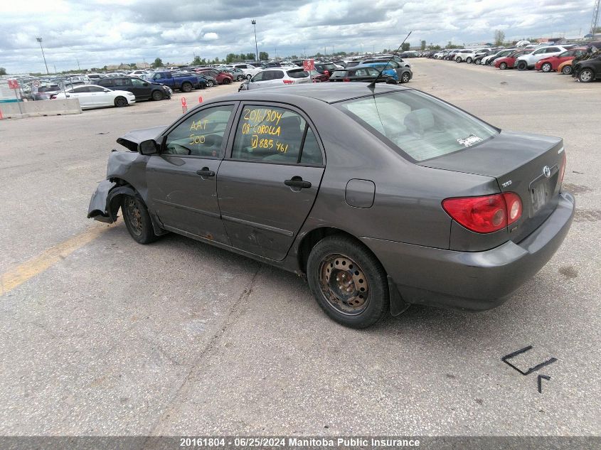 2008 Toyota Corolla Ce VIN: 2T1BR32E68C885461 Lot: 20161804