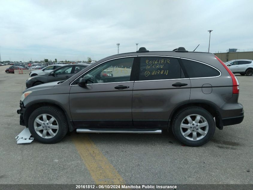 2010 Honda Cr-V Lx VIN: 5J6RE4H37AL812811 Lot: 20161812