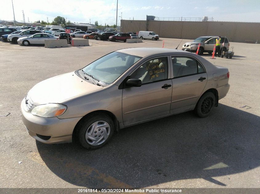 2004 Toyota Corolla Ce VIN: 2T1BR32E34C782282 Lot: 20161814