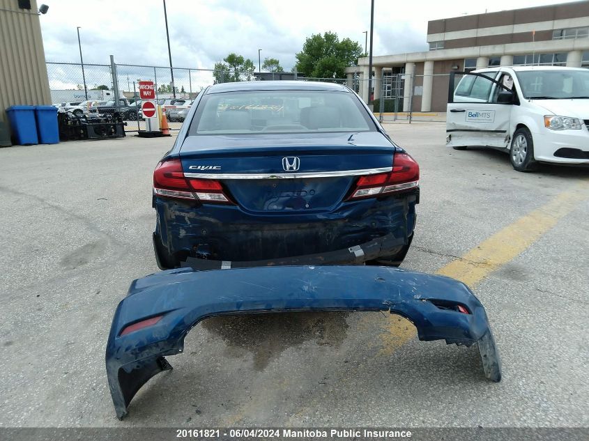 2015 Honda Civic Lx VIN: 2HGFB2E48FH024922 Lot: 20161821