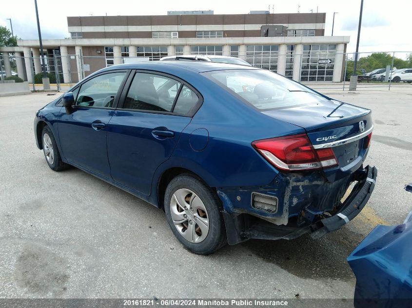 2015 Honda Civic Lx VIN: 2HGFB2E48FH024922 Lot: 20161821