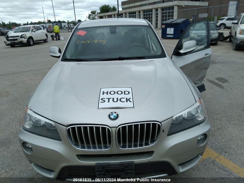 2013 BMW X3 28I VIN: 5UXWX9C57D0A18617 Lot: 20161835