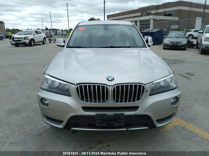 2013 BMW X3 28I VIN: 5UXWX9C57D0A18617 Lot: 20161835