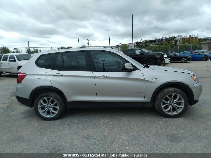 2013 BMW X3 28I VIN: 5UXWX9C57D0A18617 Lot: 20161835