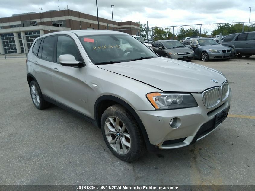 2013 BMW X3 28I VIN: 5UXWX9C57D0A18617 Lot: 20161835