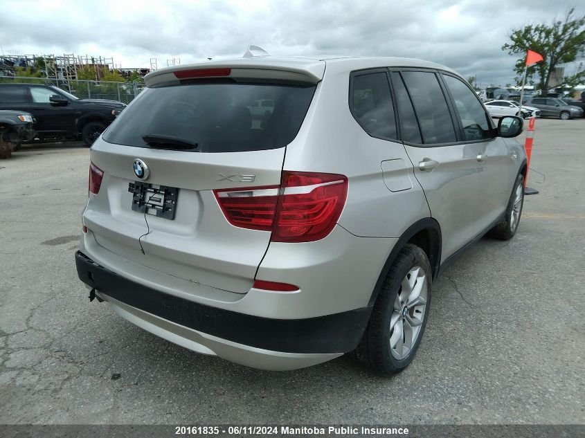 2013 BMW X3 28I VIN: 5UXWX9C57D0A18617 Lot: 20161835