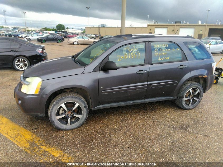 2007 Chevrolet Equinox Ls V6 VIN: 2CNDL13F876241994 Lot: 20161854