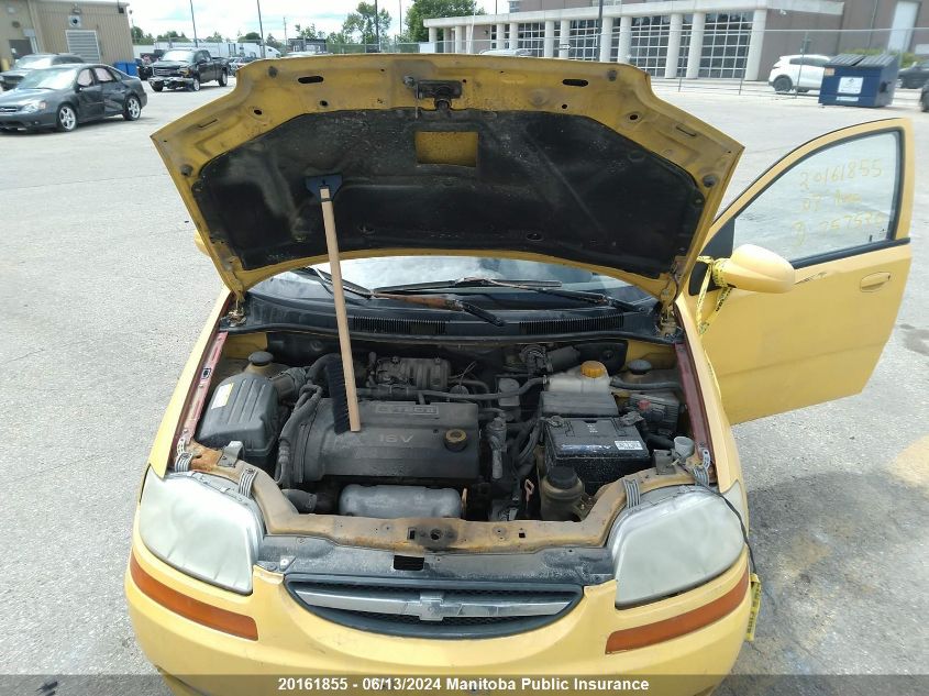 2007 Chevrolet Aveo Ls VIN: KL1TD65677B757520 Lot: 20161855