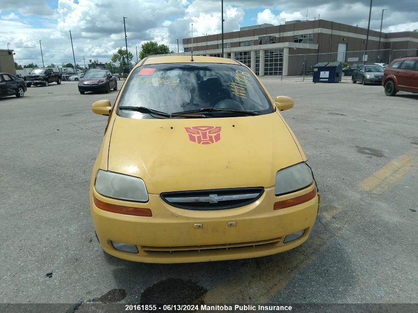 2007 Chevrolet Aveo Ls VIN: KL1TD65677B757520 Lot: 20161855