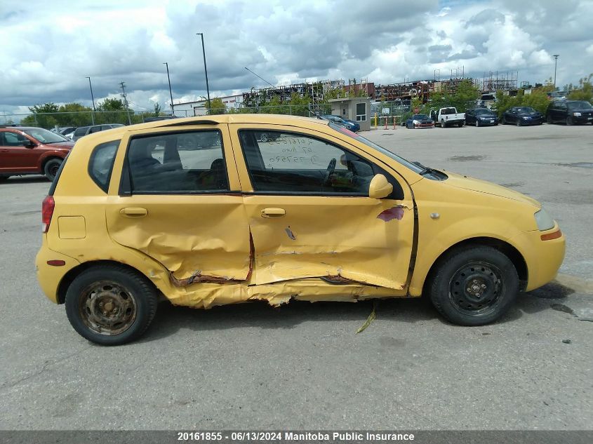 2007 Chevrolet Aveo Ls VIN: KL1TD65677B757520 Lot: 20161855