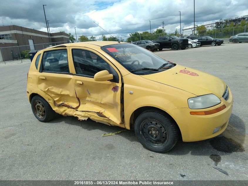 2007 Chevrolet Aveo Ls VIN: KL1TD65677B757520 Lot: 20161855