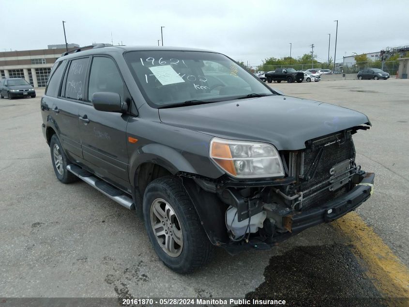 2008 Honda Pilot Ex-L VIN: 5FNYF18668B022842 Lot: 20161870