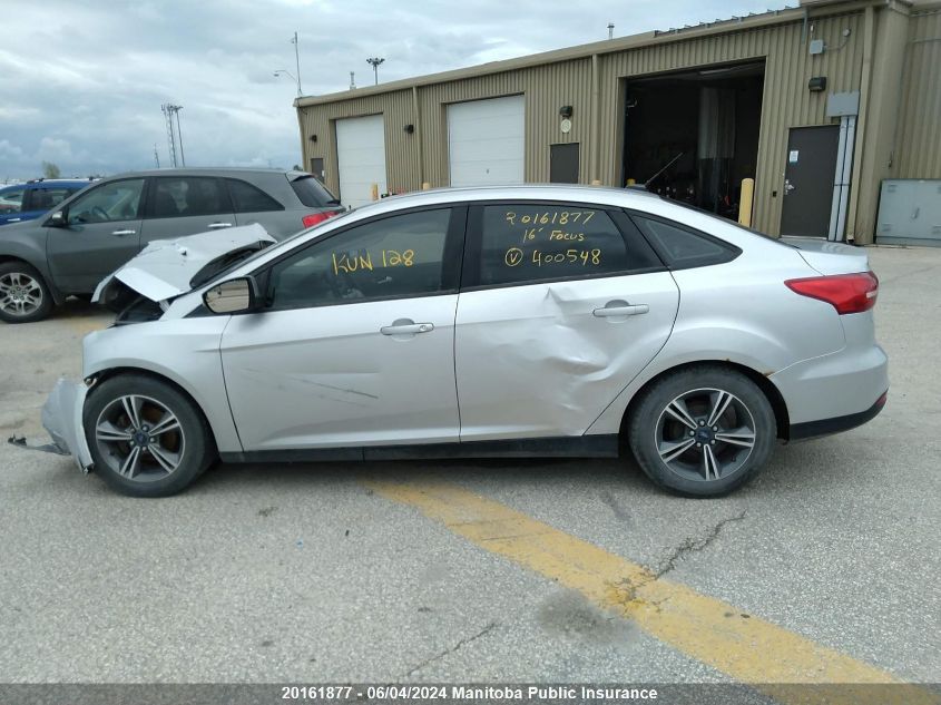 2016 Ford Focus Se VIN: 1FADP3F20GL400548 Lot: 20161877