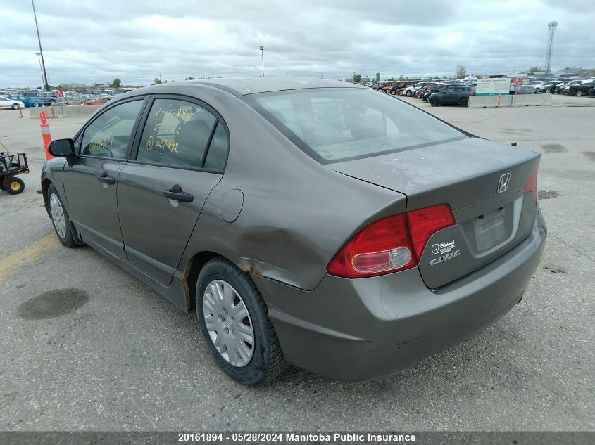 2007 Honda Civic Dx-G VIN: 2HGFA16337H017042 Lot: 20161894