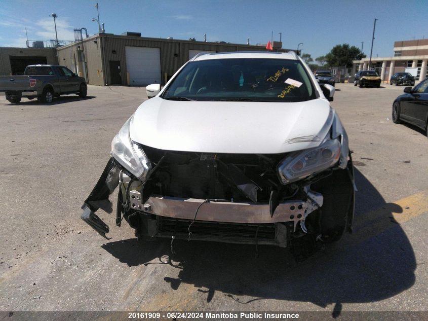 2017 Nissan Murano Sl VIN: 5N1AZ2MH6HN160996 Lot: 20161909