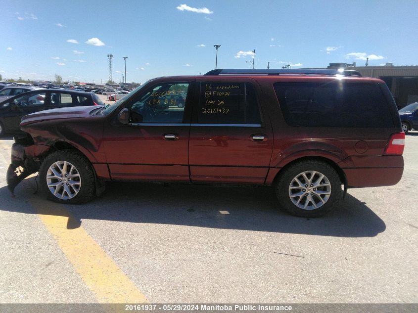 2016 Ford Expedition Max Limited VIN: 1FMJK2AT0GEF46924 Lot: 20161937