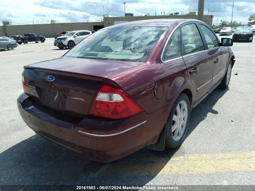 2005 Ford Five Hundred Limited VIN: 1FAHP28165G130361 Lot: 20161983