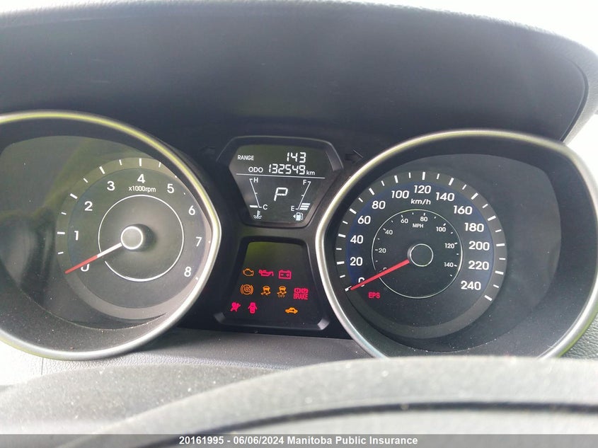 2013 Hyundai Elantra Gls VIN: 5NPDH4AE4DH265329 Lot: 20161995