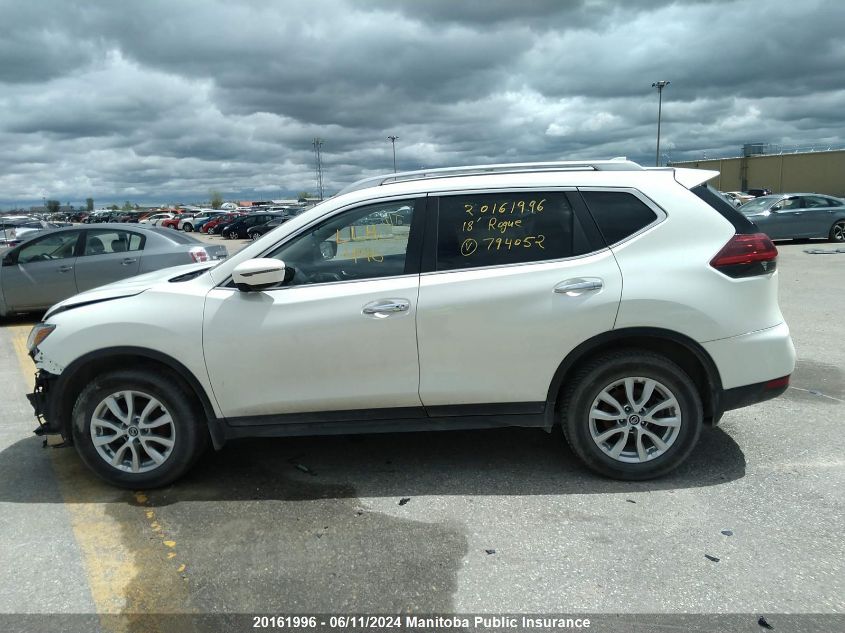 2018 Nissan Rogue Sv VIN: 5N1AT2MV7JC794052 Lot: 20161996