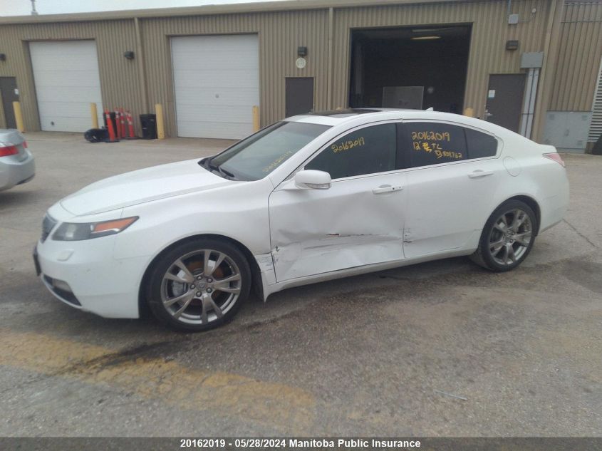 2012 Acura Tl VIN: 19UUA9F70CA801762 Lot: 20162019