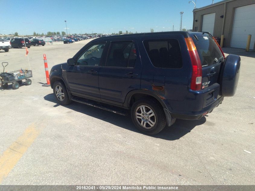 2003 Honda Cr-V Ex-L VIN: JHLRD78953C811922 Lot: 20162041