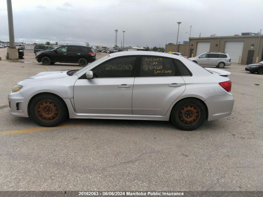 2011 Subaru Impreza Wrx VIN: JF1GV7F69BG519228 Lot: 20162063