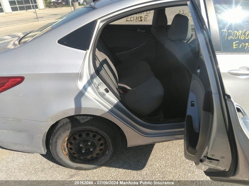 2013 Hyundai Accent Gl VIN: KMHCT4AEXDU298122 Lot: 20162066