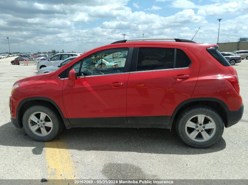 2016 Chevrolet Trax Lt VIN: 3GNCJPSB6GL224668 Lot: 20162069