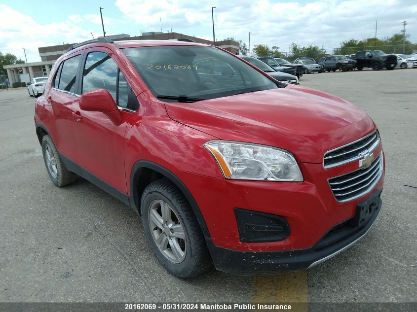 2016 Chevrolet Trax Lt VIN: 3GNCJPSB6GL224668 Lot: 20162069