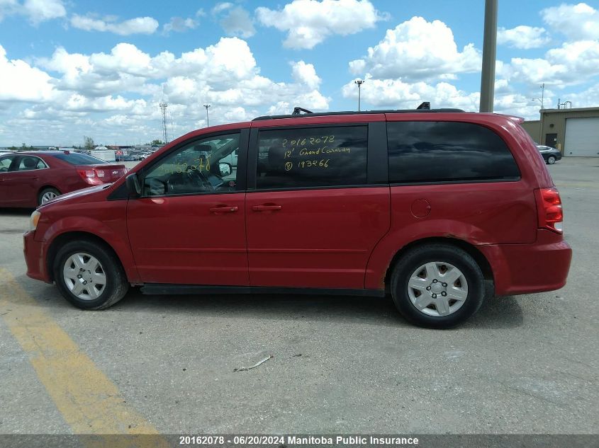 2012 Dodge Grand Caravan Sxt VIN: 2C4RDGBG1CR193266 Lot: 20162078