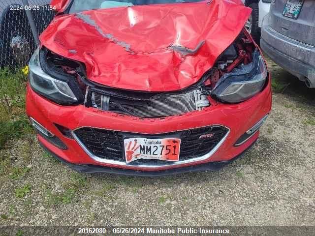 2016 Chevrolet Cruze Premier Turbo VIN: 1G1BG5SMXG7257968 Lot: 20162080