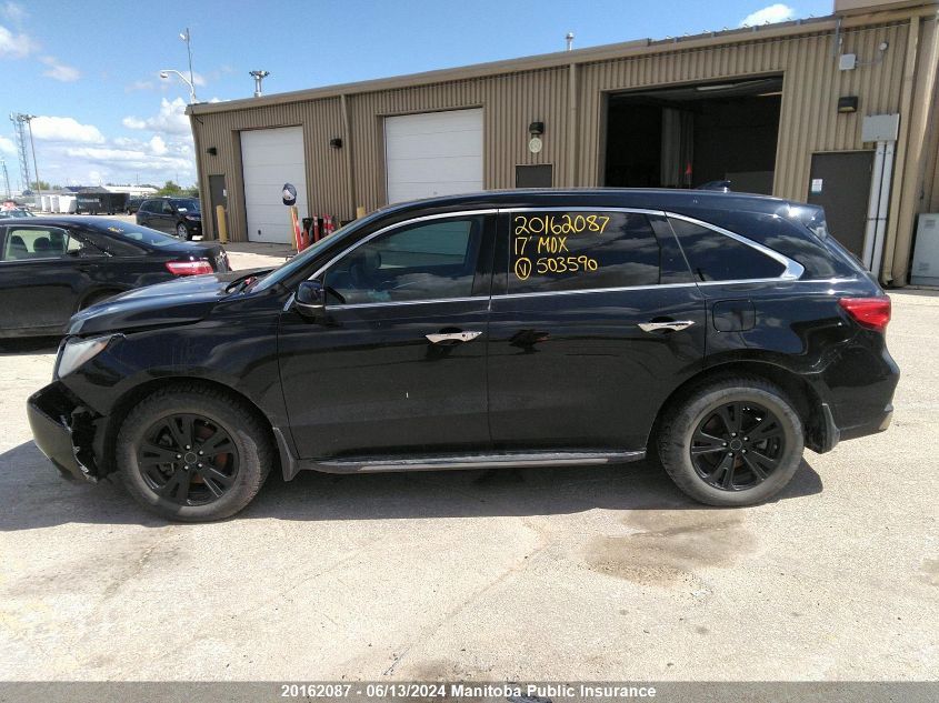 2017 Acura Mdx VIN: 5FRYD4H63HB503590 Lot: 20162087