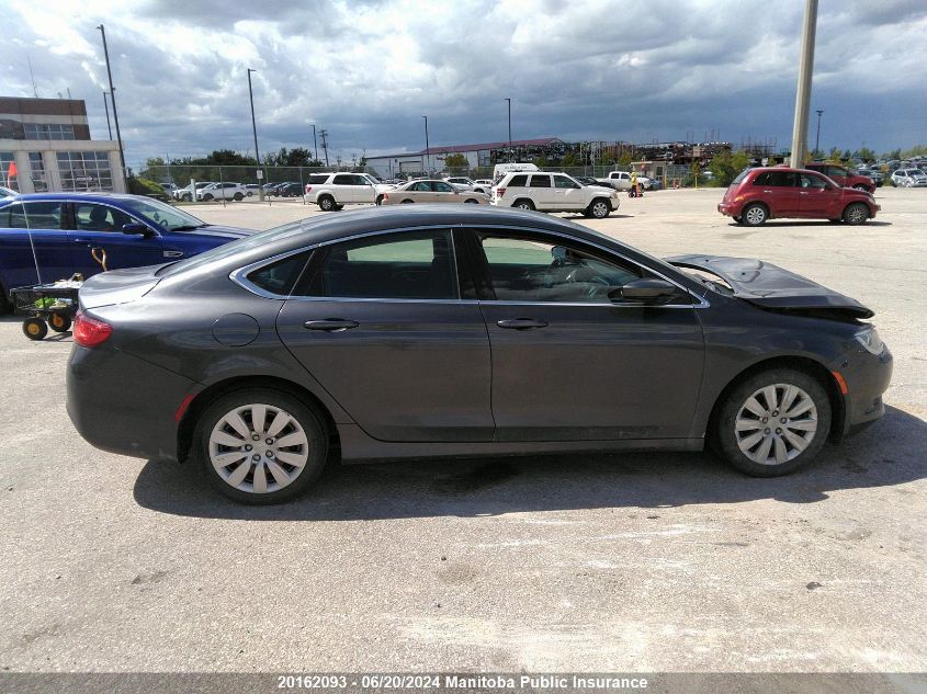 2016 Chrysler 200 Lx VIN: 1C3CCCFB6GN139825 Lot: 20162093