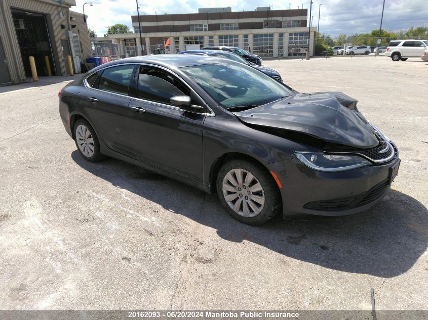 2016 Chrysler 200 Lx VIN: 1C3CCCFB6GN139825 Lot: 20162093