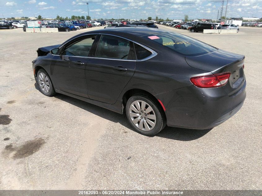 2016 Chrysler 200 Lx VIN: 1C3CCCFB6GN139825 Lot: 20162093