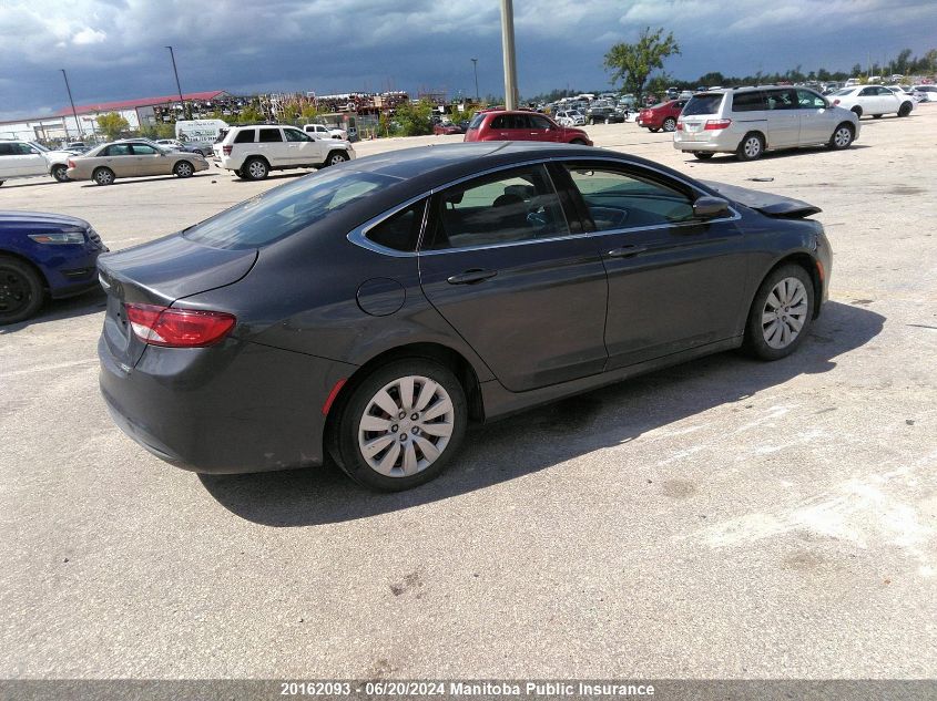 2016 Chrysler 200 Lx VIN: 1C3CCCFB6GN139825 Lot: 20162093