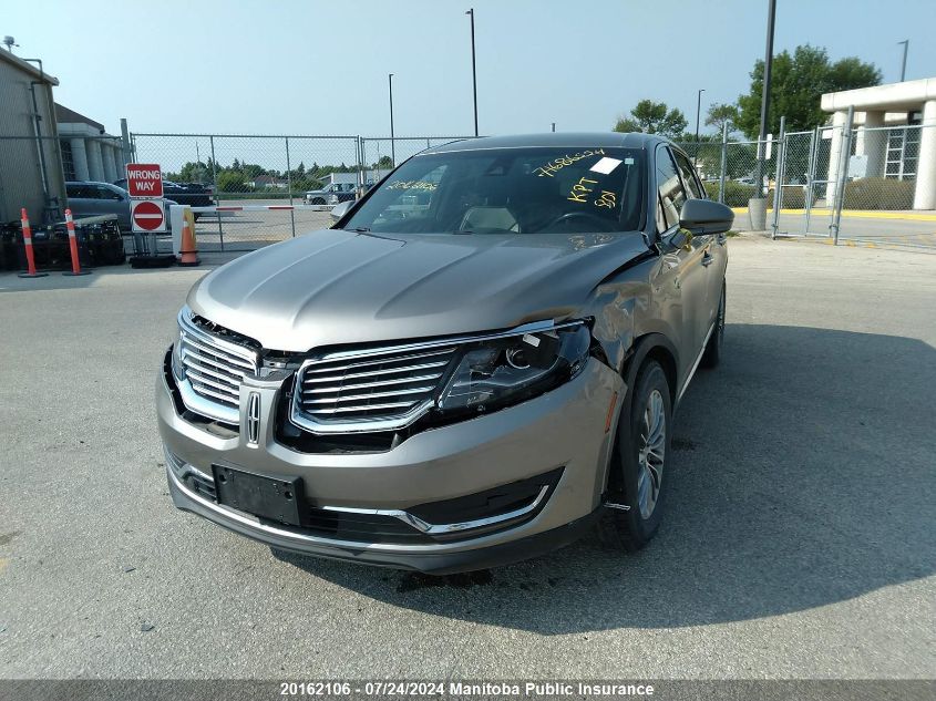 2016 Lincoln Mkx VIN: 2LMTJ8KR9GBL68304 Lot: 20162106