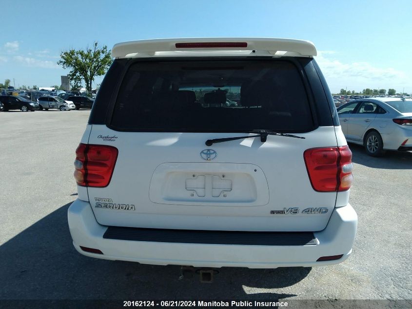 2002 Toyota Sequoia Limited VIN: 5TDBT48A92S071525 Lot: 20162124