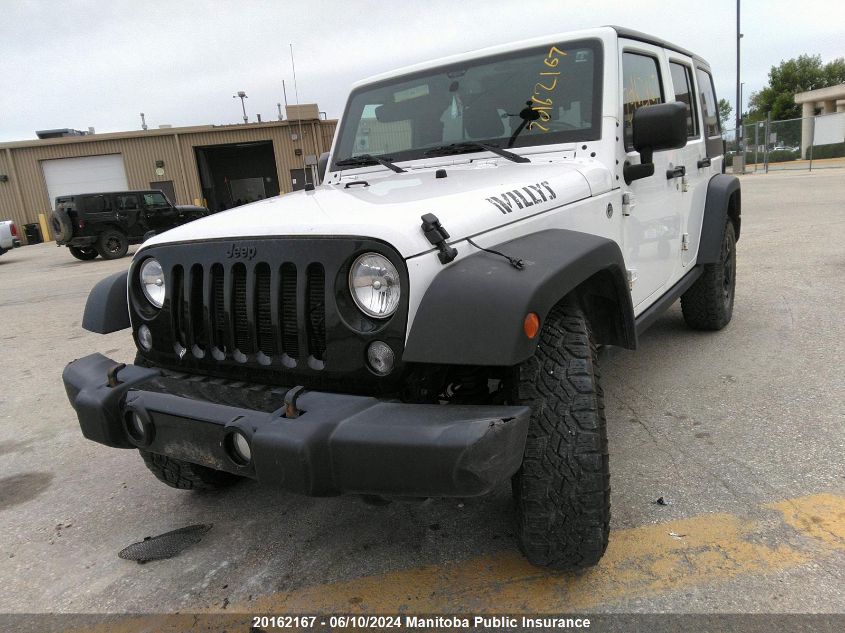 2015 Jeep Wrangler Unlimited Sport VIN: 1C4BJWDG7FL696038 Lot: 20162167