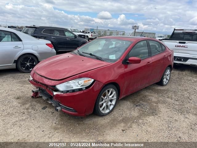 2013 Dodge Dart Sxt VIN: 1C3CDFBA5DD201969 Lot: 20162197