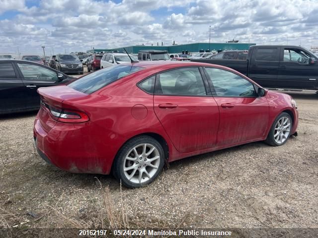 2013 Dodge Dart Sxt VIN: 1C3CDFBA5DD201969 Lot: 20162197