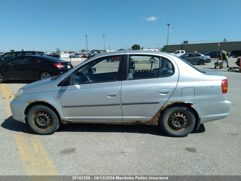 2003 Toyota Echo VIN: JTDBT123635037090 Lot: 20162206