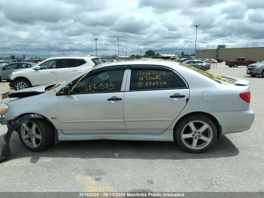 2008 Toyota Corolla Ce VIN: 2T1BR32E88C856530 Lot: 20162229