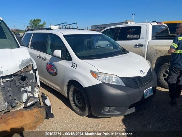 2017 Toyota Sienna Le V6 VIN: 5TDZZ3DC1HS770297 Lot: 20162231