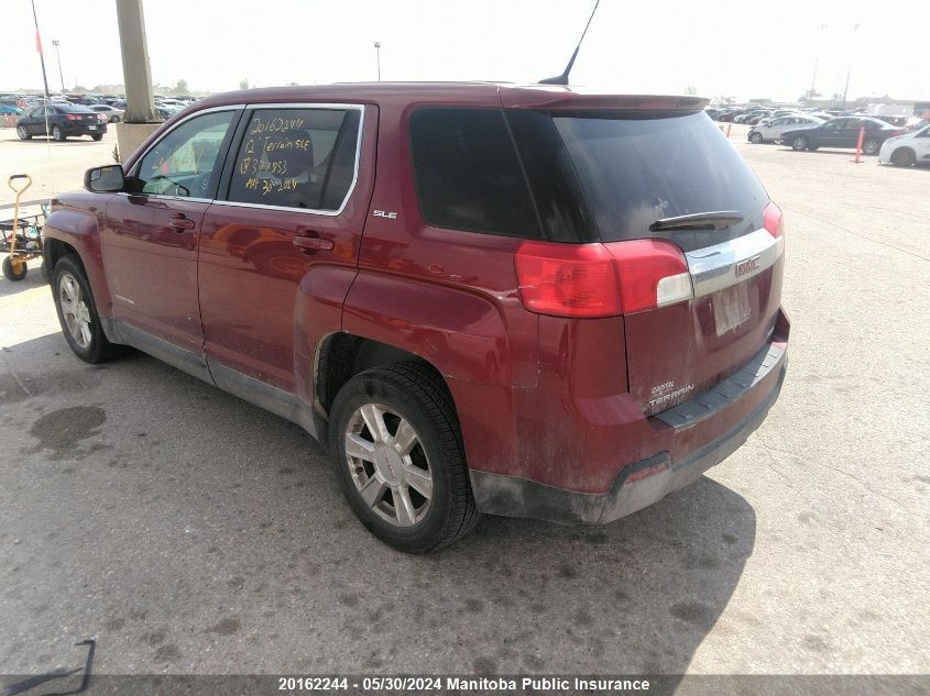 2012 GMC Terrain Sle VIN: 2GKFLREK6C6377853 Lot: 20162244