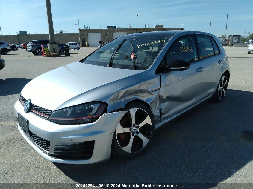 2017 Volkswagen Gti 2.0T VIN: 3VW4T7AU1HM011291 Lot: 20162254